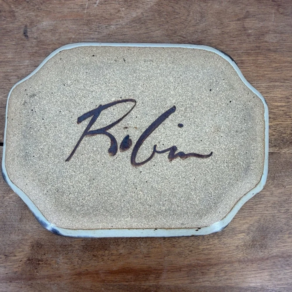 VTG 80s Robin Cage Signed Art Pottery‎ 8